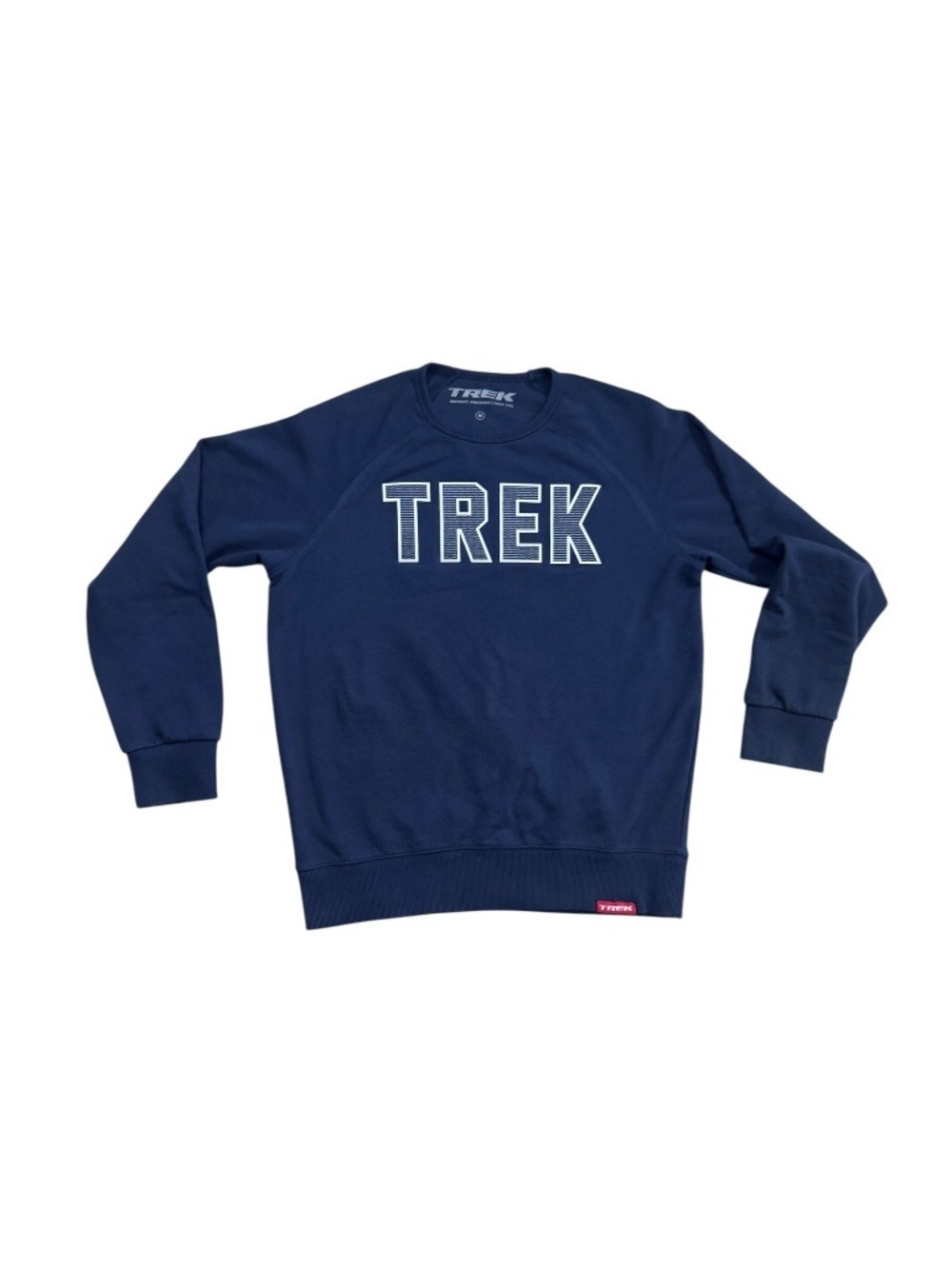 Trek Crewneck medium Sweatshirt Navy Blue Logo Pullover Men Medium Cycling